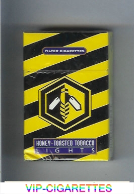 Honey-Toasted Tobacco Lights cigarettes hard box