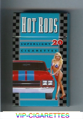 Hot Rods Super light 20 cigarettes 100s hard box