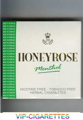 Honeyrose Menthol cigarettes wide flat hard box