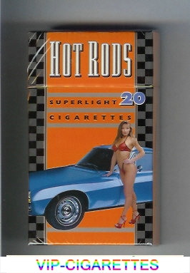 Hot Rods hard box Super light 20 cigarettes 100s