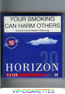 Horizon 16 Filter blue 30s cigarettes hard box