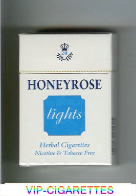 Honeyrose Lights Herbal cigarettes hard box