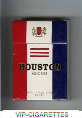 Houston King Size Rich American Taste cigarettes hard box