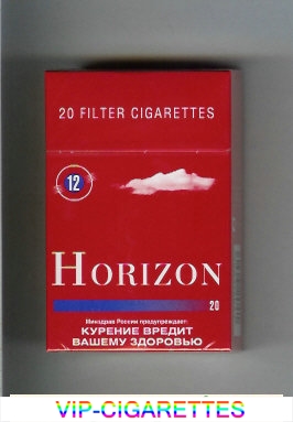 Horizon 12 red cigarettes hard box