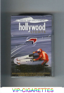 Hollywood Lights Taste The Excitement cigarettes hard box