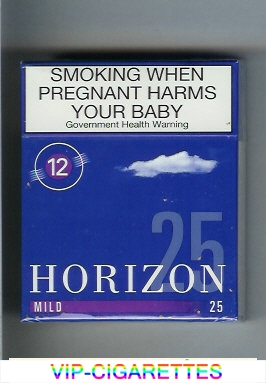 Horizon 12 Mild blue 25s cigarettes hard box