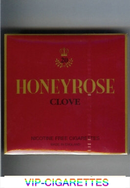 Honeyrose Clove cigarettes wide flat hard box