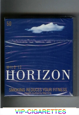 Horizon Mild 12 blue 50s cigarettes hard box
