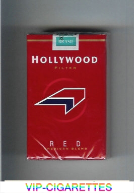 Hollywood Filter Red American Blend cigarettes soft box