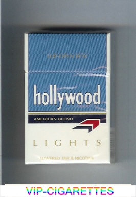 Hollywood American Blend Lights cigarettes hard box