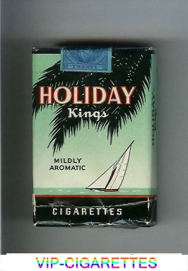 Holiday Kings Mildly Aromatic cigarettes soft box