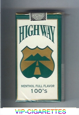 Highway Menthol Full Flavor 100s cigarettes soft box