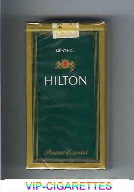 Hilton Menthol Reserva Especial 100s cigarettes soft box