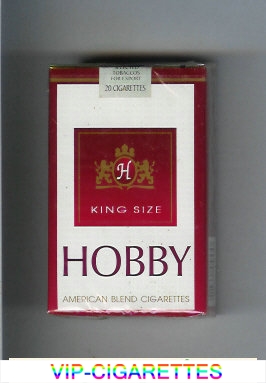 Hobby King Size American Blend cigarettes soft box