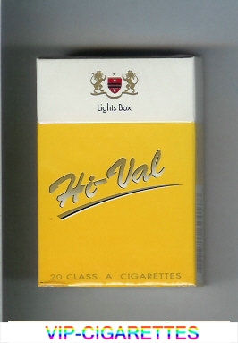 Hi-Val Lights Box cigarettes hard box