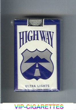 Highway Ultra Lights cigarettes soft box