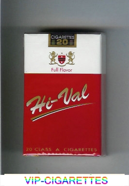 Hi-Val Full Flavor cigarettes soft box