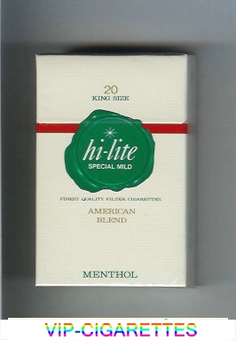 Hi-Lite Spesial Mild Menthol American Blend cigarettes hard box