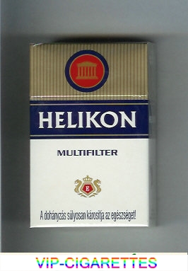 Helikon Multifilter white and gold and blue cigarettes hard box