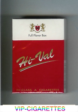 Hi-Val Full Flavor Box cigarettes hard box