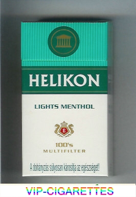 Helikon Lights Menthol 100s Multifilter cigarettes hard box