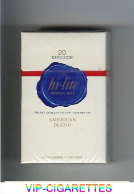 Hi-Lite Special Mild American Blend cigarettes hard box