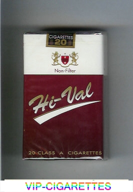 Hi-Val Non-Filter cigarettes soft box