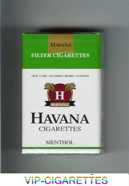 Havana cigarettes Menthol soft box