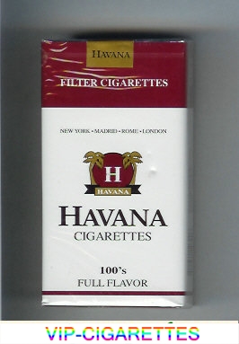 Havana cigarettes 100s Full Flavor soft box