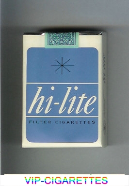 Hi-Lite Filter cigarettes light blue soft box
