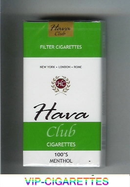 Hava Club cigarettes 100s Menthol soft box