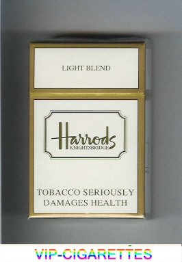 Harrods Knightsbridge Light Blend cigarettes hard box