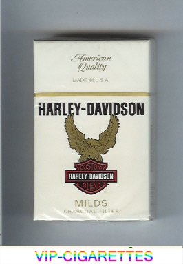 Harley-Davidson Milds cigarettes hard box