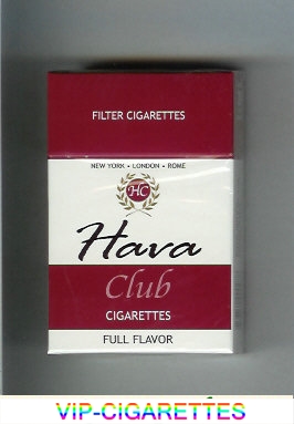Hava Club Full Flavor cigarettes hard box
