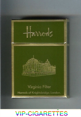 Harrods Virginia Filter cigarettes hard box