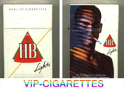 HB Lights Stripes quality cigarettes hard box