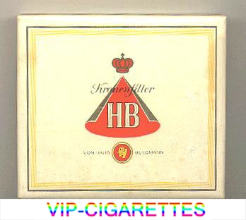 HB cigarettes wide flat hard box