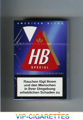 HB Special American Blend cigarettes hard box