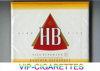 HB Haus Bergmann cigarettes wide flat hard box