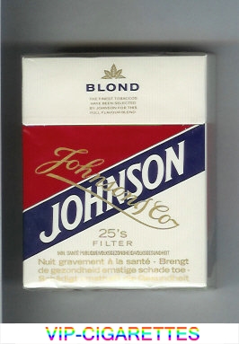 Johnson Blond 25 Filter cigarettes hard box