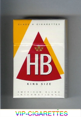 HB King Size cigarettes hard box