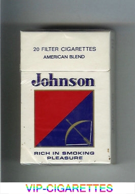 Johnson American Blend 20 Filter cigarettes hard box