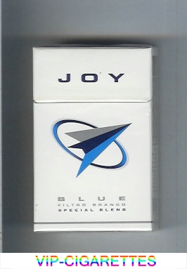 Joy Blue Special Blend Filtro Branco white and blue cigarettes hard box
