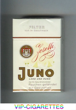 Juno Joseffi Land und Rund Filter white cigarettes hard box