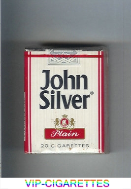 John Silver Plain white and red cigarettes soft box