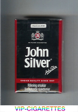 John Silver black cigarettes soft box