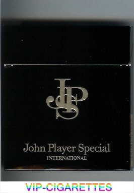 John Player Special International 100s cigarettes wide flat hard box