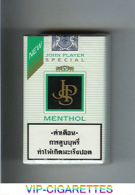 John Player Special Menthol white and black cigarettes soft box