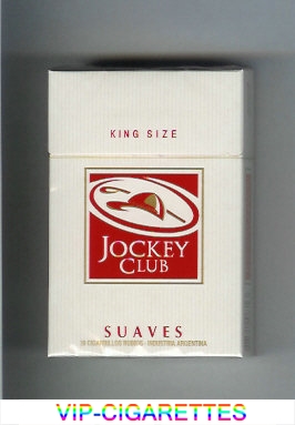 Jockey Club Suaves King Size white and red cigarettes hard box