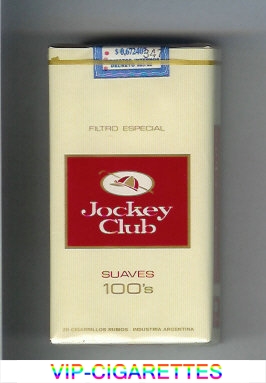 Jockey Club Suaves 100s Filtro Especial yellow and red cigarettes soft box